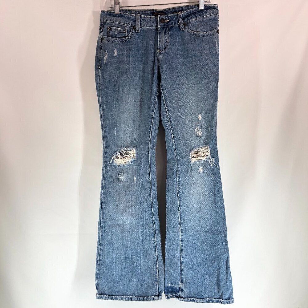 Aeropostale Authentic Flare Distressed Jeans Size 5/6R